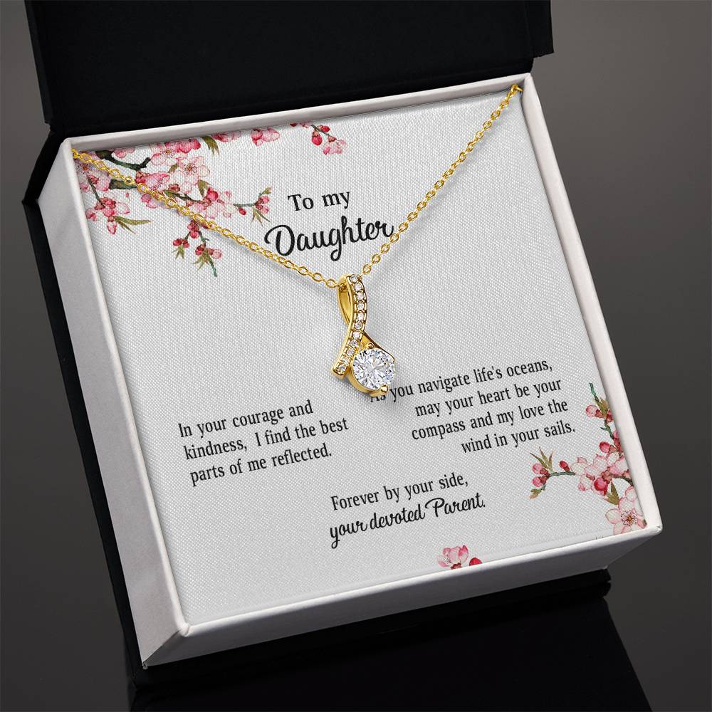 4039a Alluring Beauty Necklace, Gift to My Daughter with Beautiful Message Card