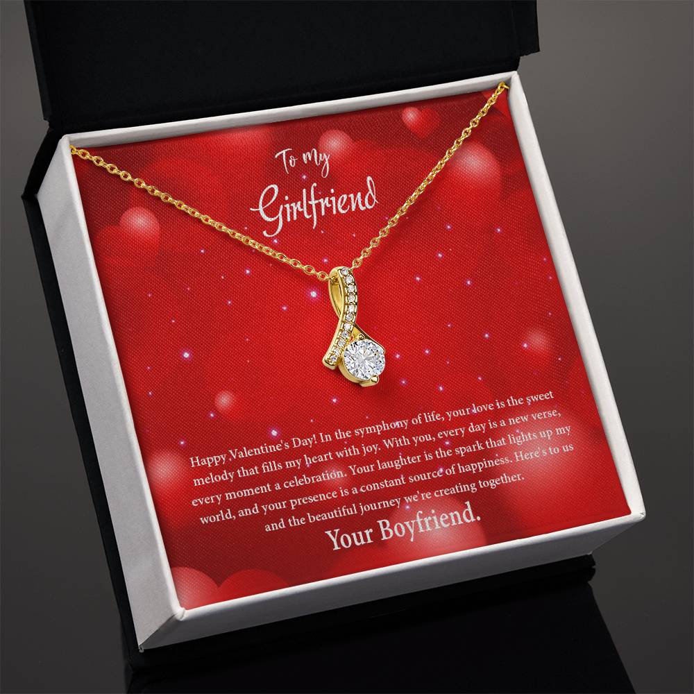 valentine-34c Alluring Beauty Necklace, Gift to my Girlfriend with Beautiful Message Card