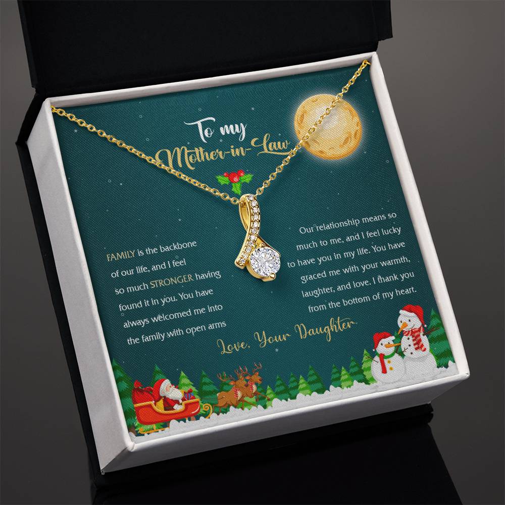 94314c Alluring Beauty Necklace, Gift to my Stepmom with Beautiful Message Card