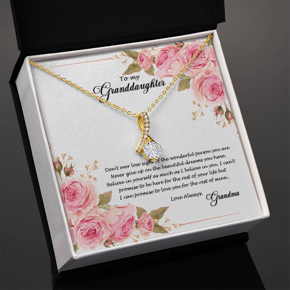 4034 (a) Alluring Beauty Necklace, Gift to my Granddaughter with Beautiful Message Card