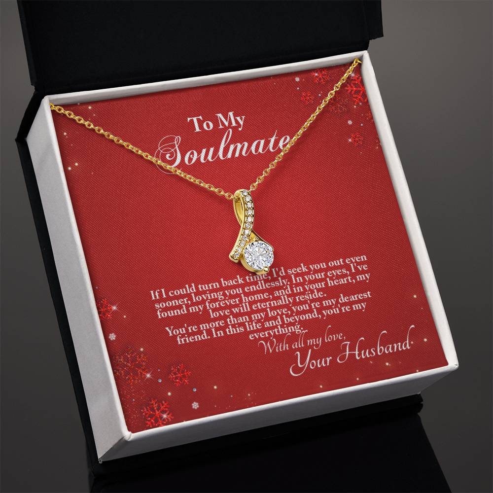 4005a Alluring Beauty Necklace, Gift to my Soulmate with Message Card