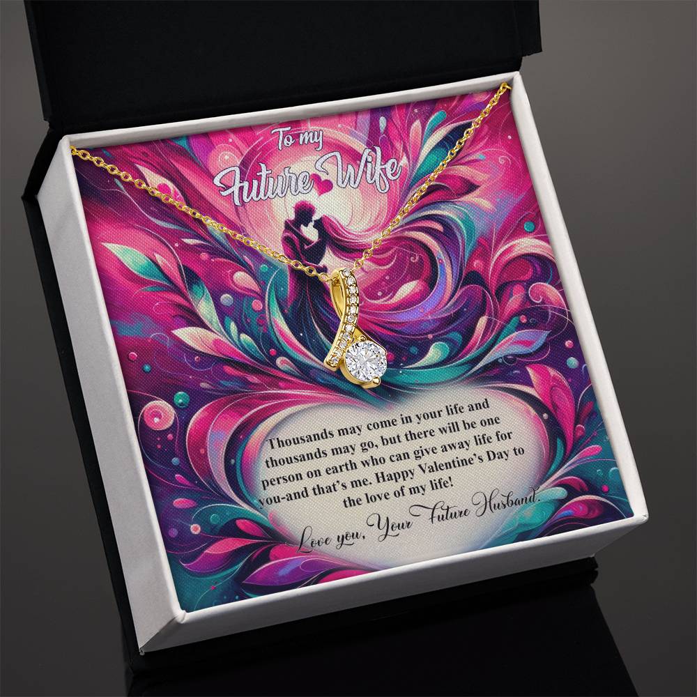 Valentine-st21d Alluring Beauty Necklace, Gift to my Future Wife with Beautiful Message Card