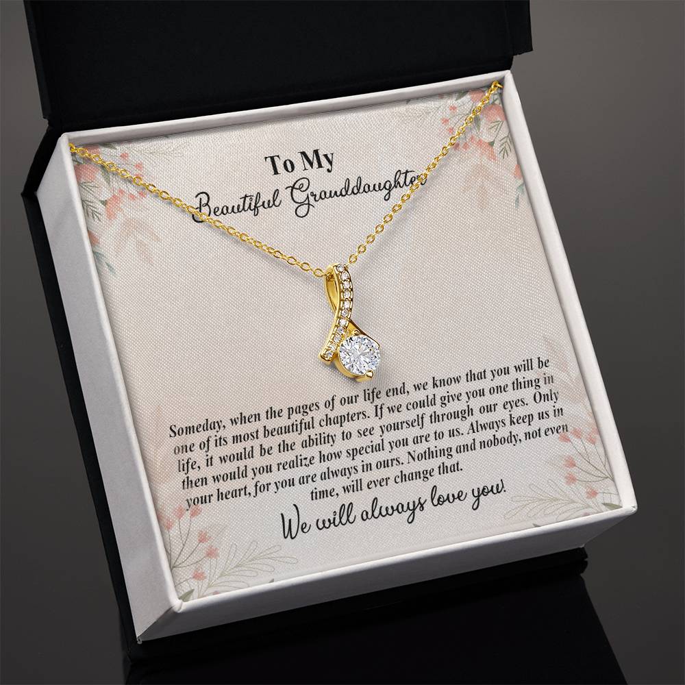 4025d Alluring Beauty Necklace, Gift to my Granddaughter with Beautiful Message Card