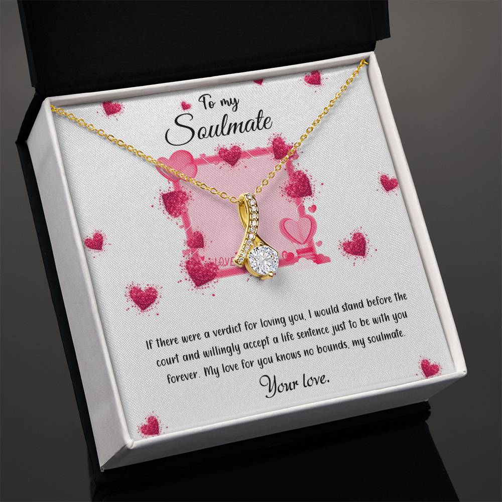 valentine-32c Alluring Beauty Necklace, Gift to my Girlfriend with Beautiful Message Card