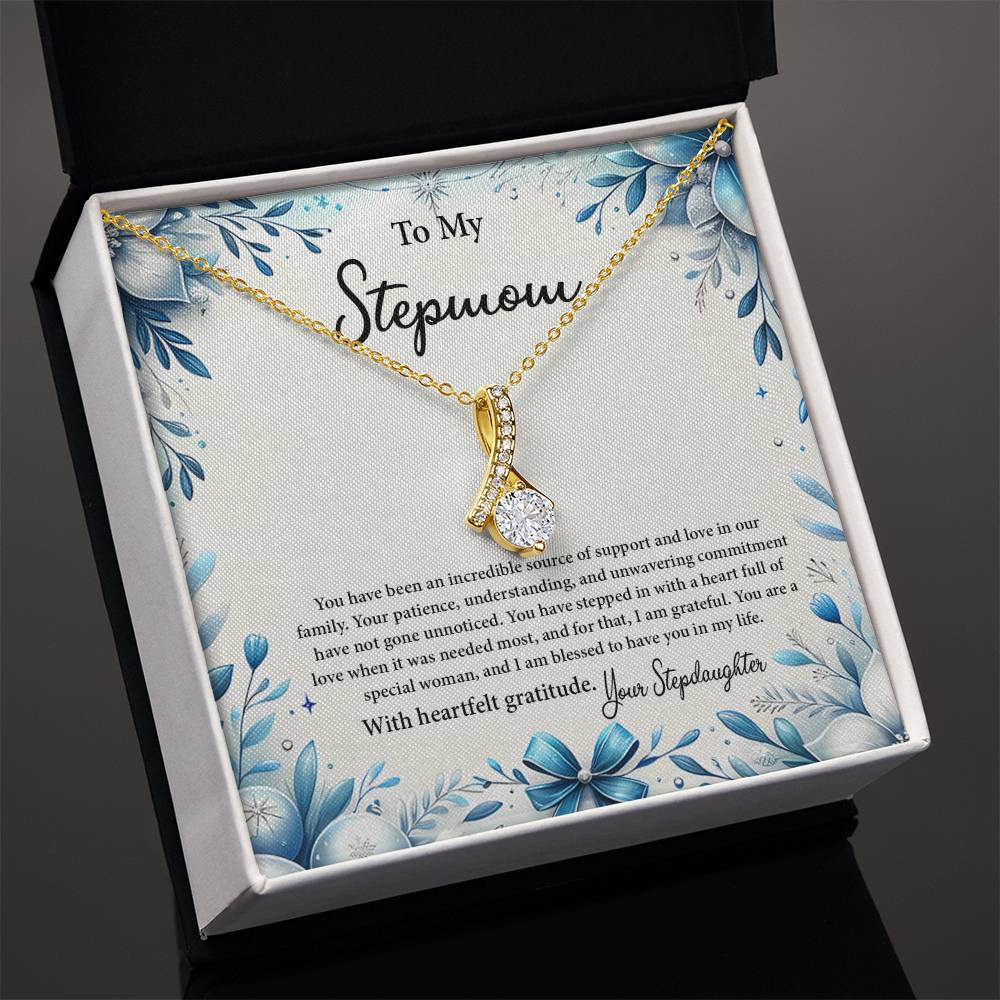 4050b Alluring Beauty Necklace, Gift to my Stepmom with Beautiful Message Card