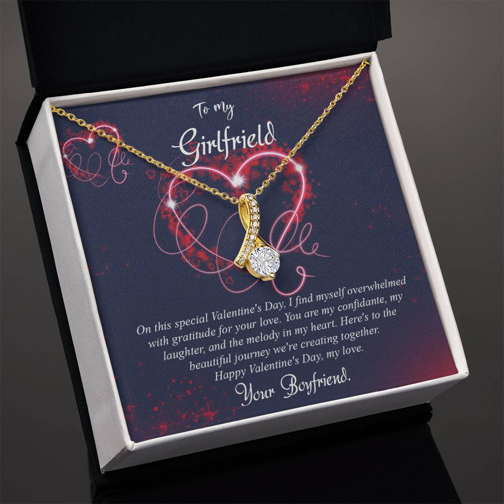 valentine-7c Alluring Beauty Necklace, Gift to my Girlfriend with Beautiful Message Card