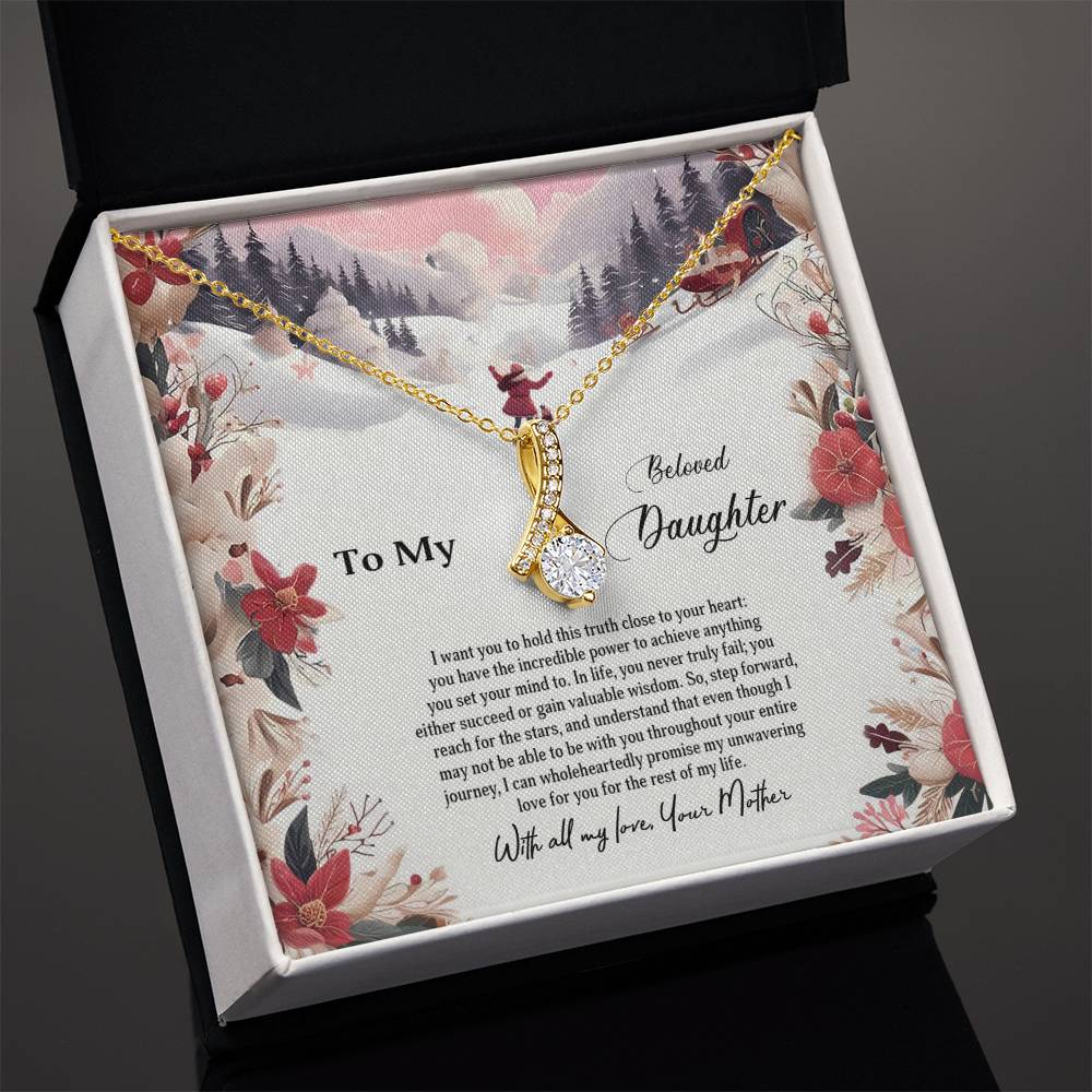 4023c Alluring Beauty Necklace, Gift to My Daughter with Beautiful Message Card