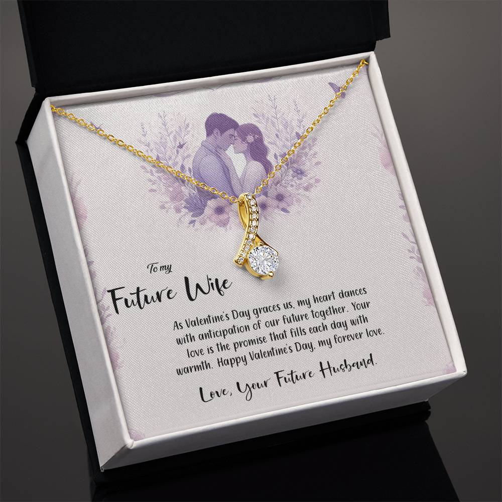 Valentine-st14d Alluring Beauty Necklace, Gift to my Future Wife with Beautiful Message Card