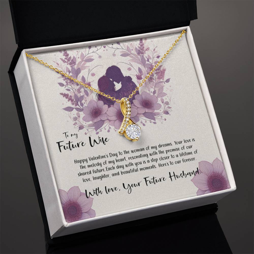 Valentine-st9d Alluring Beauty Necklace, Gift to my Future Wife with Beautiful Message Card