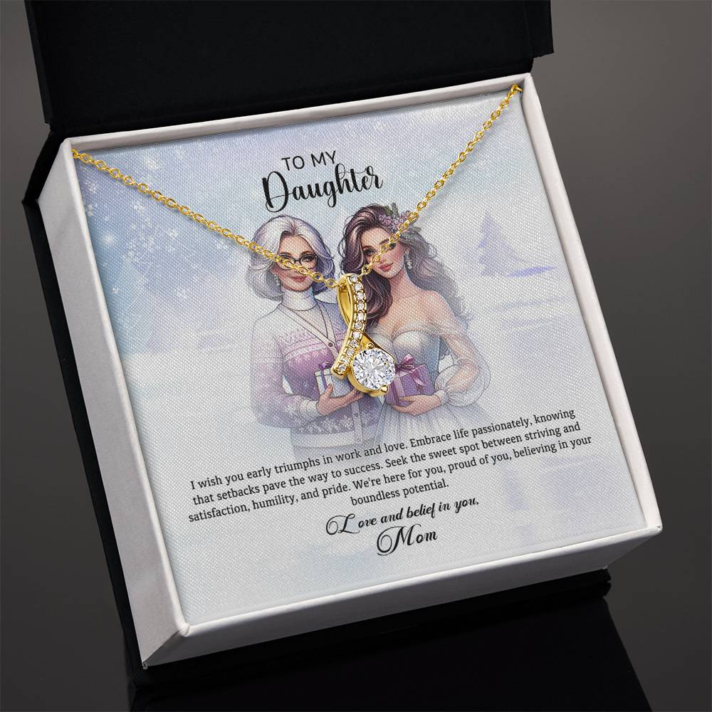 95311c Alluring Beauty Necklace, Gift to My Daughter with Beautiful Message Card