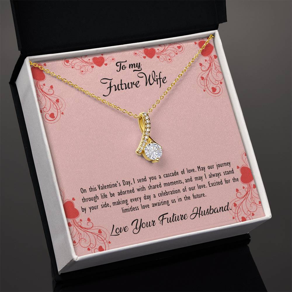 valentine-29d Alluring Beauty Necklace, Gift to my Future Wife with Beautiful Message Card