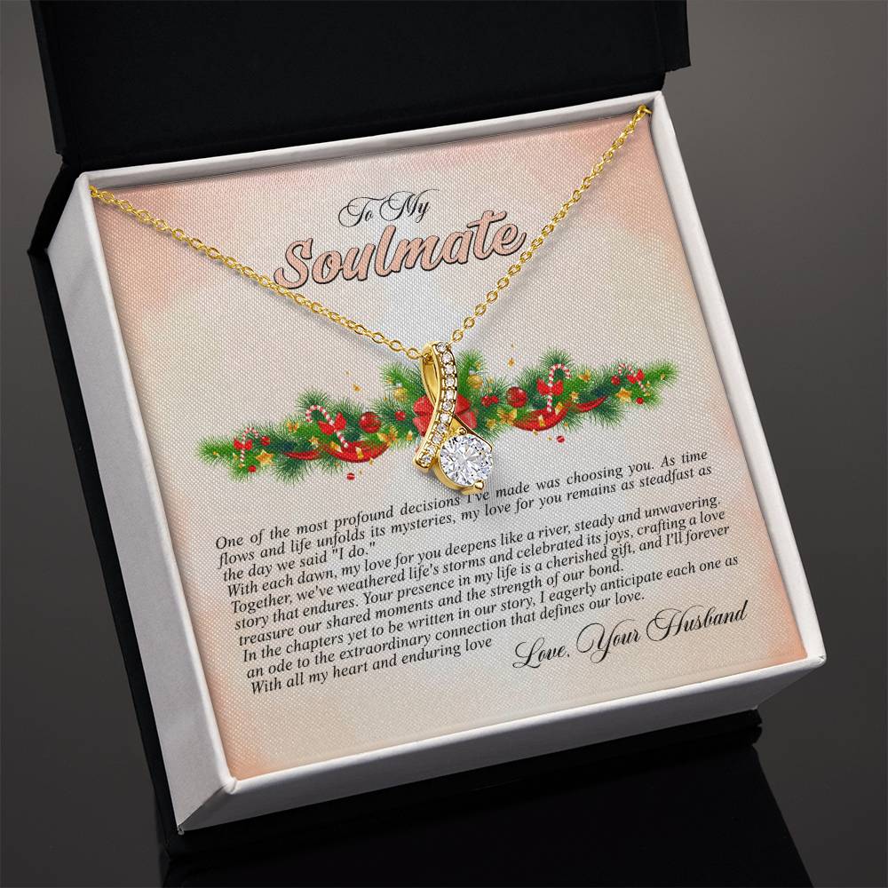 4009c Alluring Beauty Necklace, Gift to my Soulmate with Message Card