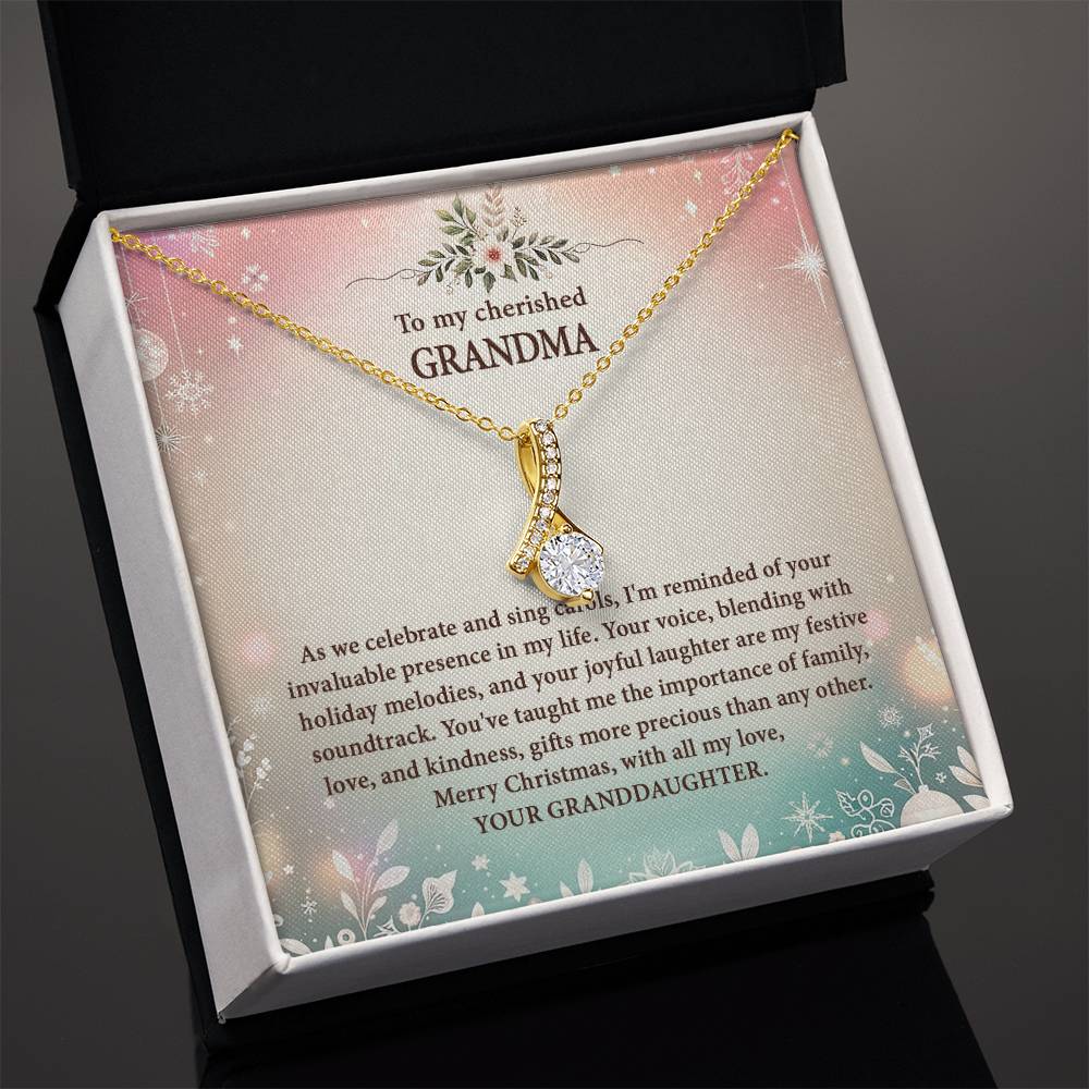 4057d Alluring Beauty Necklace, Gift to my Grandma with Beautiful Message Card