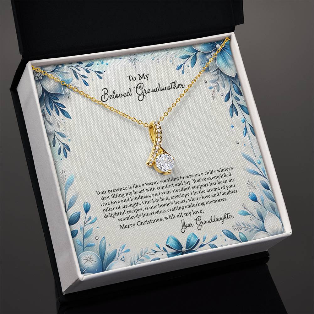 4050c Alluring Beauty Necklace, Gift to my Grandma with Beautiful Message Card