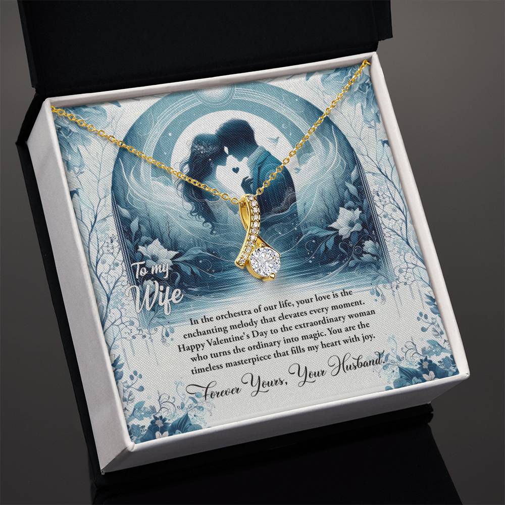 Valentine-st30a Alluring Beauty Necklace, Gift to my Wife with Beautiful Message Card