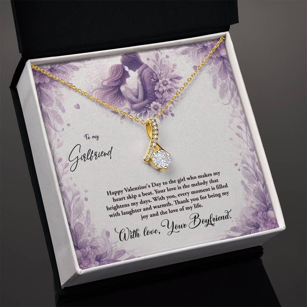 Valentine-st10c Alluring Beauty Necklace, Gift to my Girlfriend with Beautiful Message Card