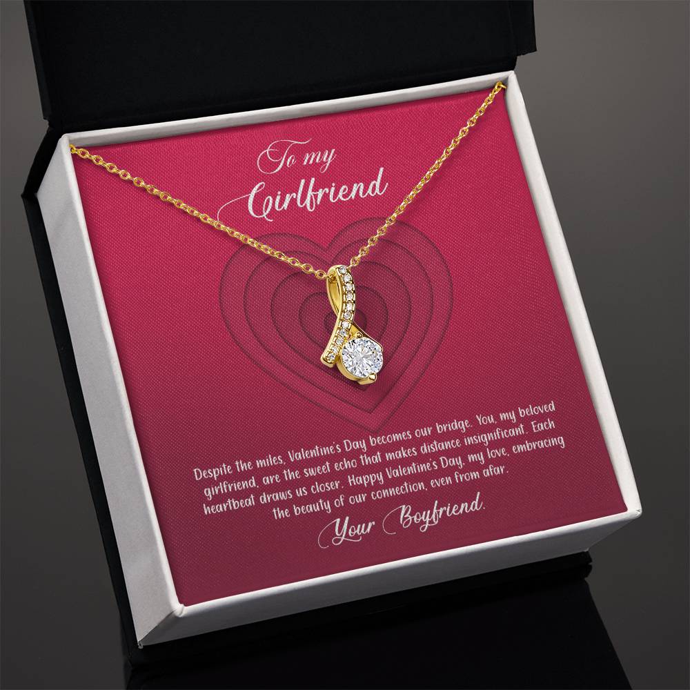 valentine-9c Alluring Beauty Necklace, Gift to my Girlfriend with Beautiful Message Card