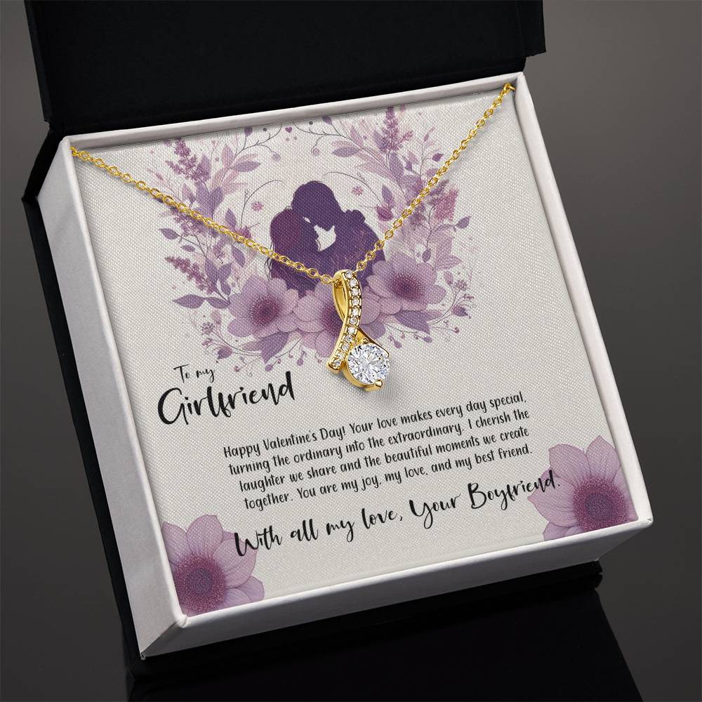 Valentine-st9c Alluring Beauty Necklace, Gift to my Girlfriend with Beautiful Message Card