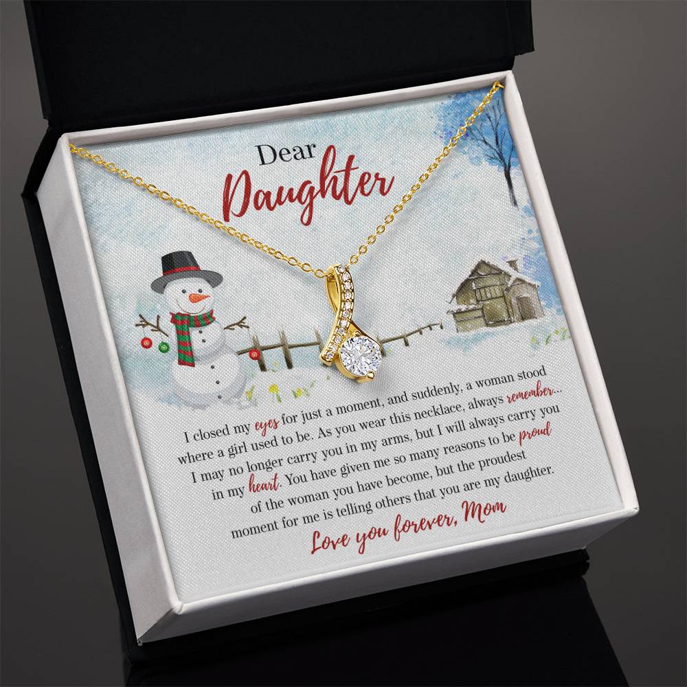 94386b Alluring Beauty Necklace, Gift to My Daughter with Beautiful Message Card