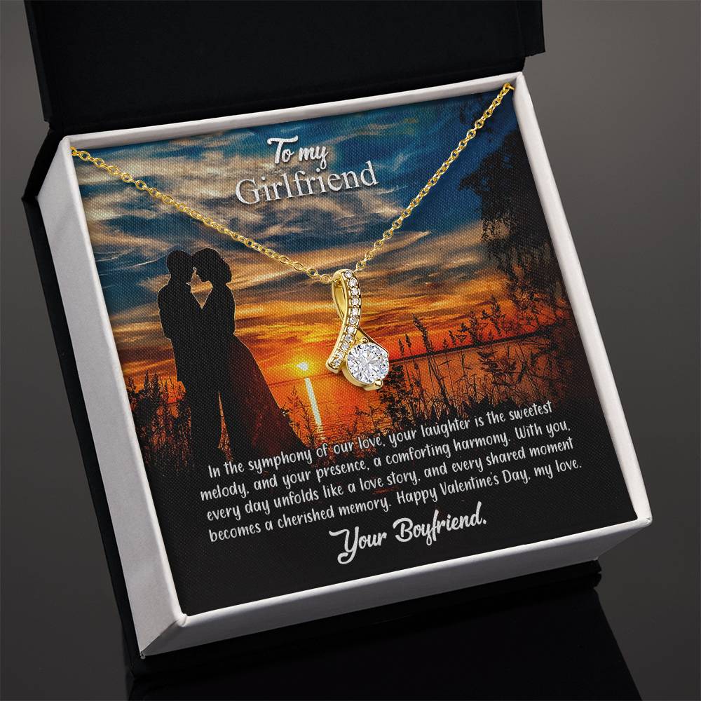 valentine-3c Alluring Beauty Necklace, Gift to my Girlfriend with Beautiful Message Card