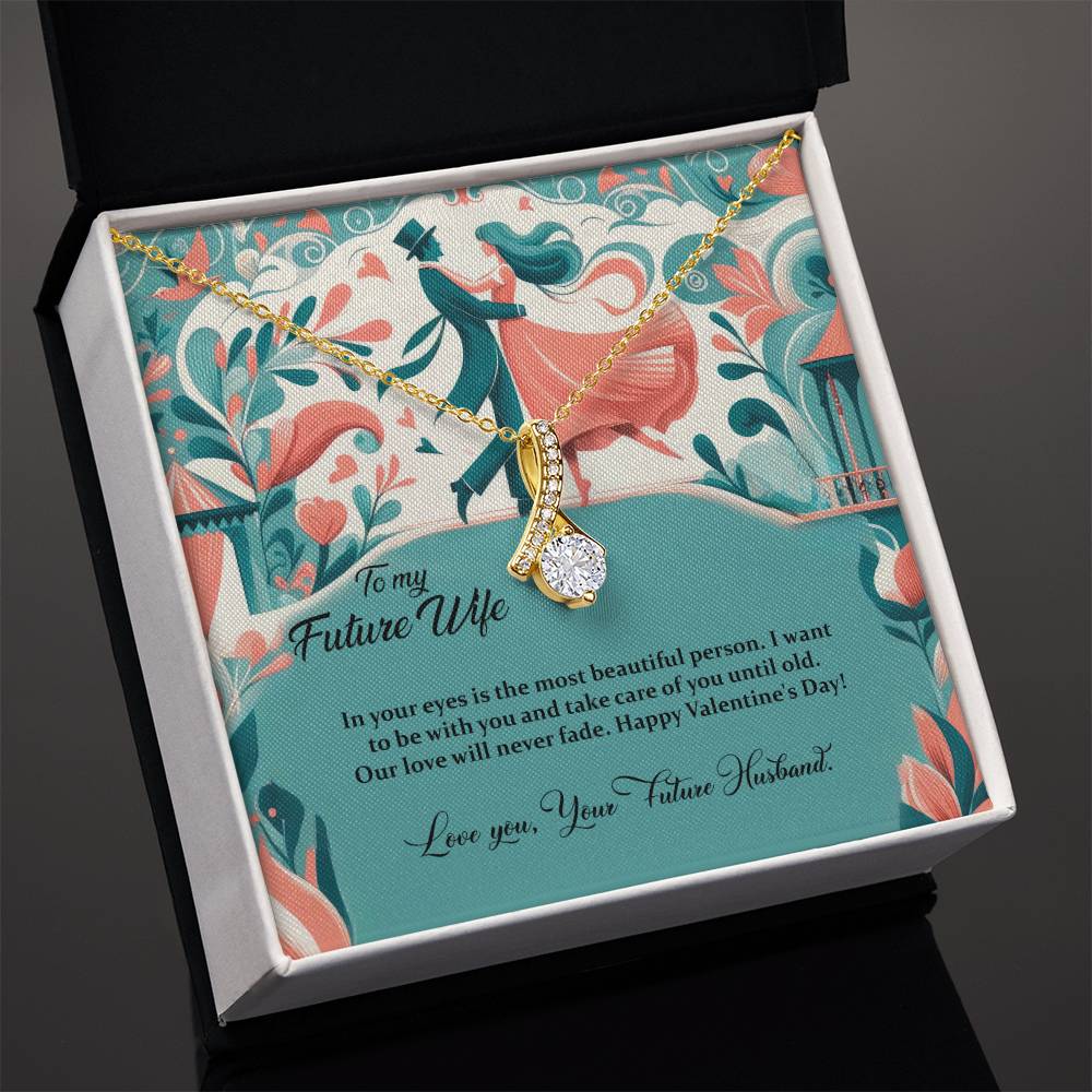 Valentine-st18d Alluring Beauty Necklace, Gift to my Future Wife with Beautiful Message Card