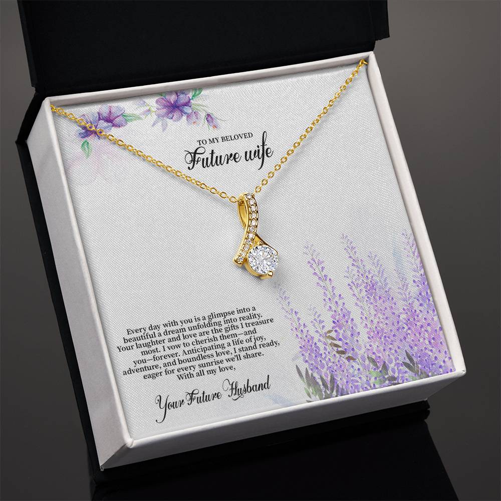 4030 (3) Alluring Beauty Necklace, Gift to my Future Wife with Beautiful Message Card