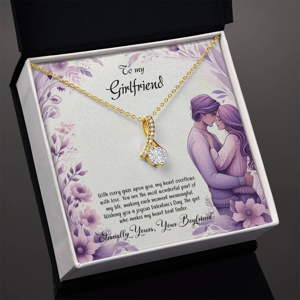 Valentine-st25c Alluring Beauty Necklace, Gift to my Girlfriend with Beautiful Message Card