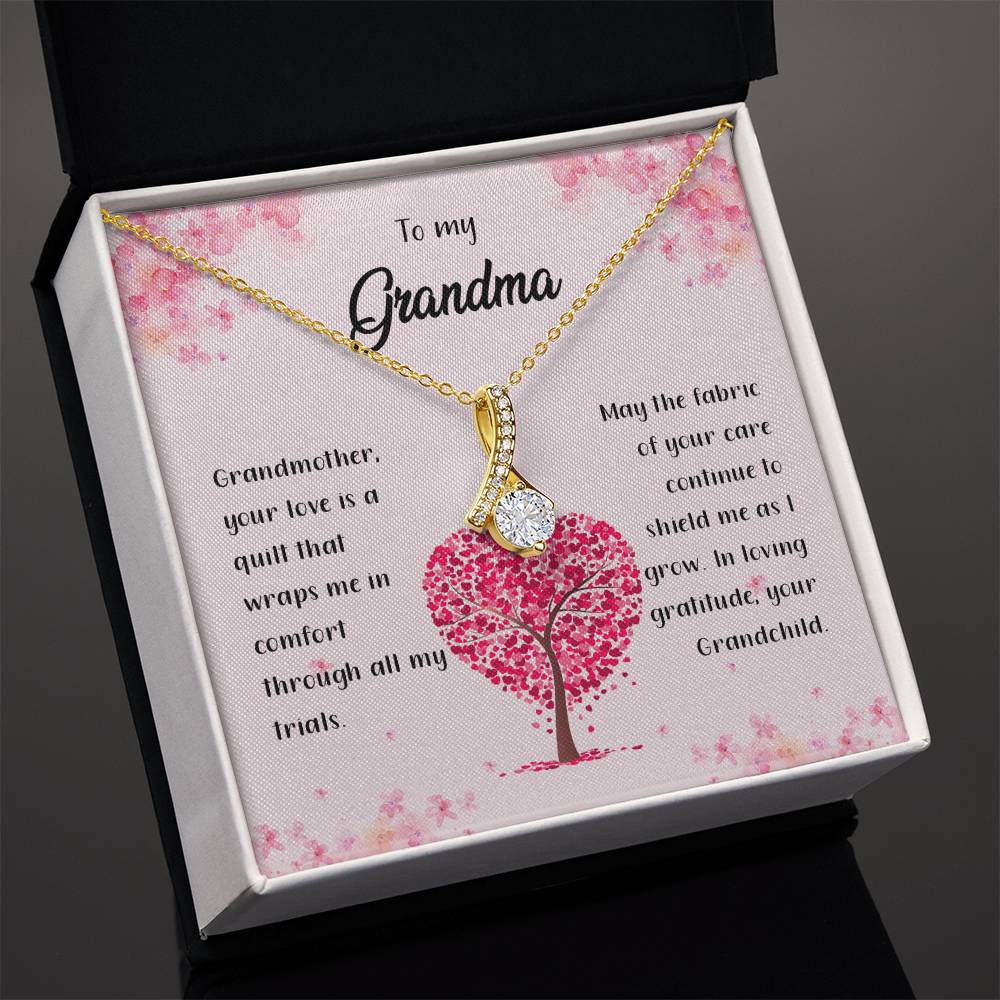 4042a Alluring Beauty Necklace, Gift to my Grandma with Beautiful Message Card