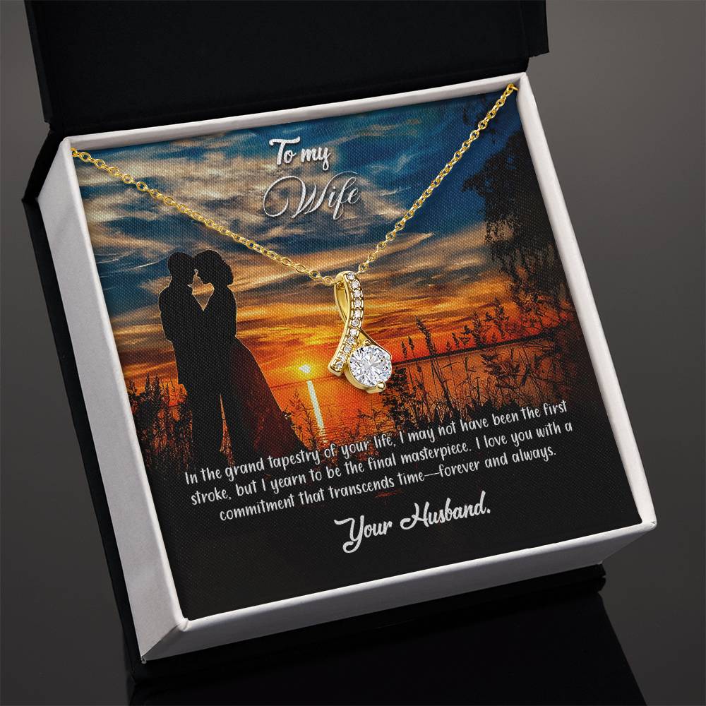 valentine-3a Alluring Beauty Necklace, Gift to my Wife with Beautiful Message Card