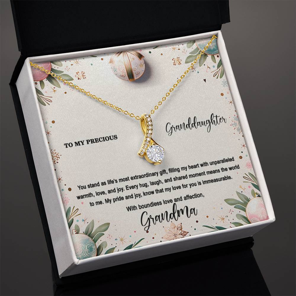 4048(b) Alluring Beauty Necklace, Gift to my Granddaughter with Beautiful Message Card