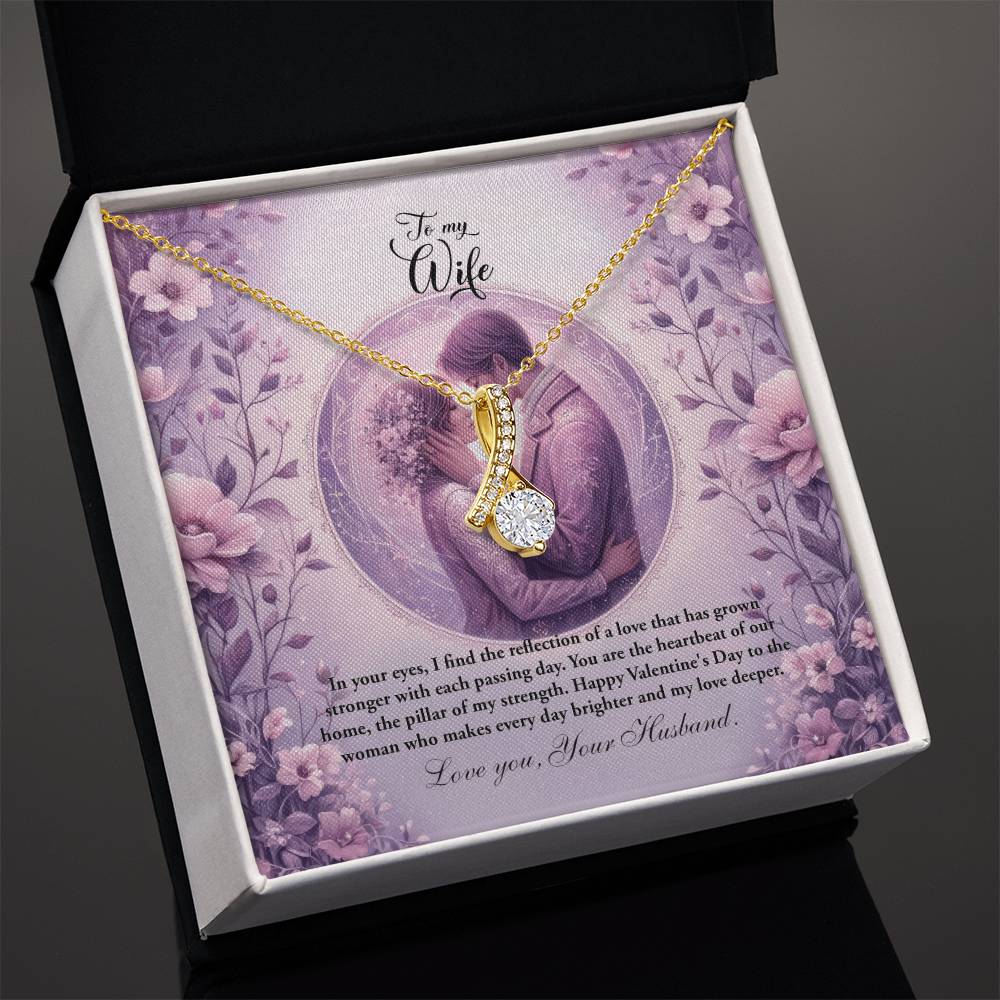 Valentine-st26a Alluring Beauty Necklace, Gift to my Wife with Beautiful Message Card