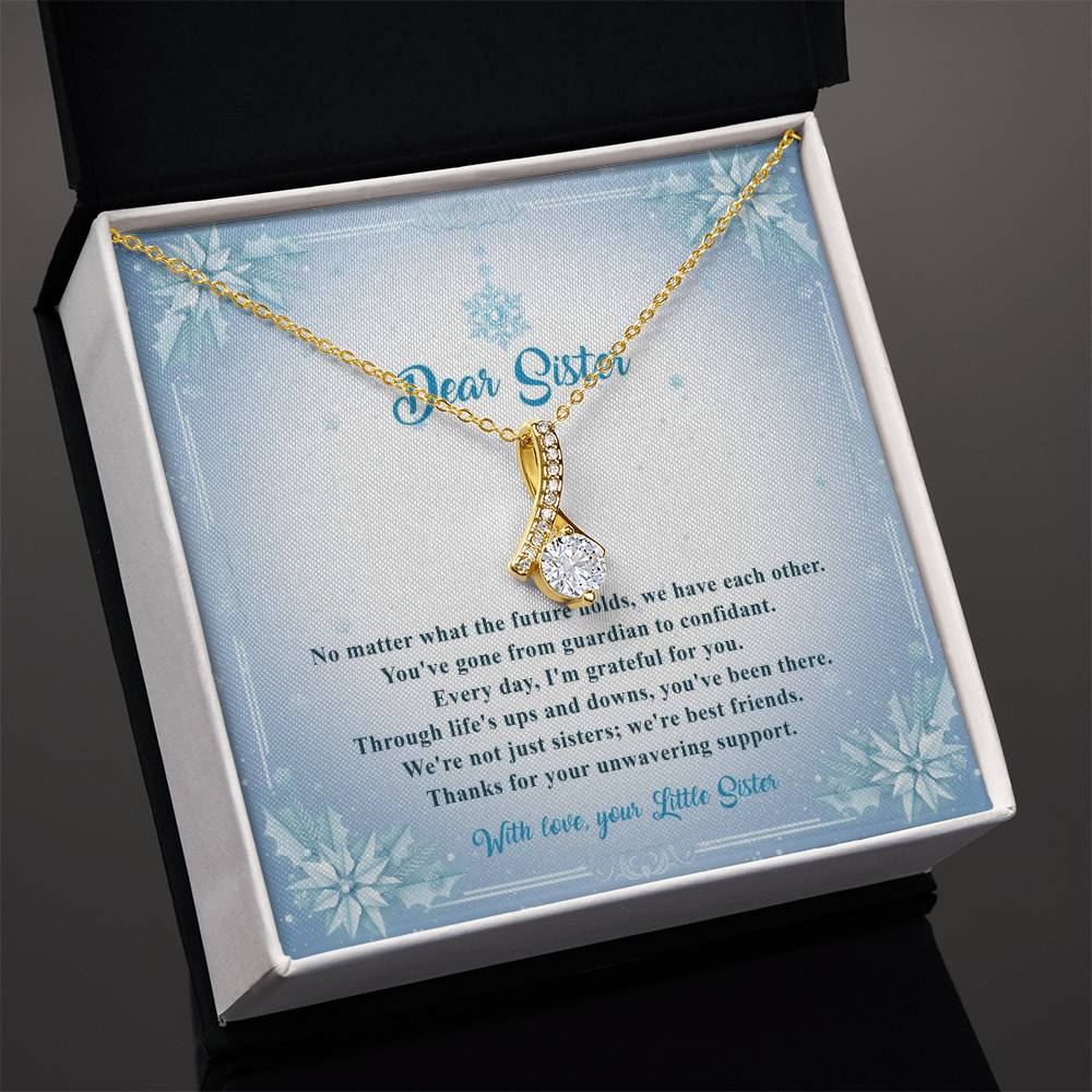 95315b Alluring Beauty Necklace, Gift to my Sister with Beautiful Message Card