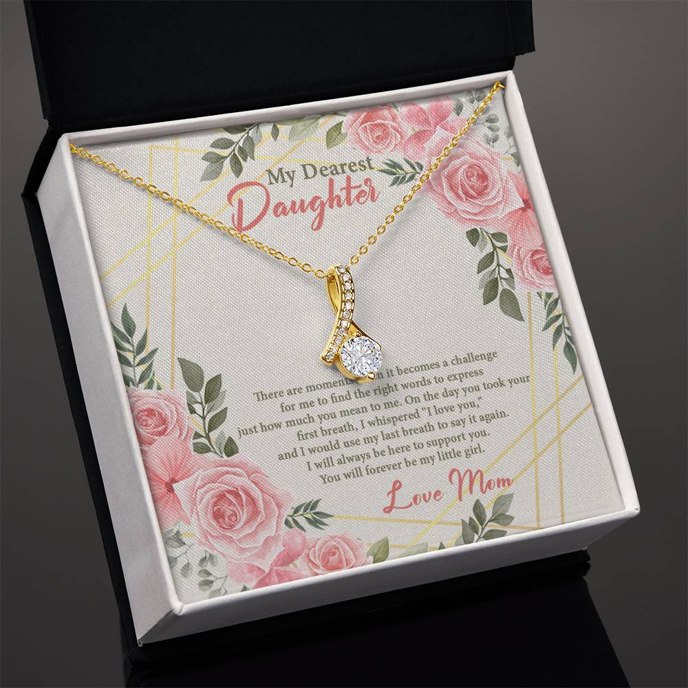 4021b Alluring Beauty Necklace, Gift to My Daughter with Beautiful Message Card