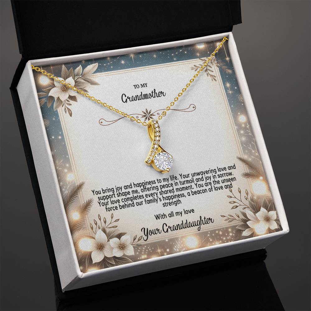 4055(b) Alluring Beauty Necklace, Gift to my Grandma with Beautiful Message Card