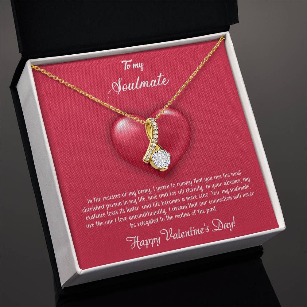 valentine-35b Alluring Beauty Necklace, Gift to my Soulmate with Message Card