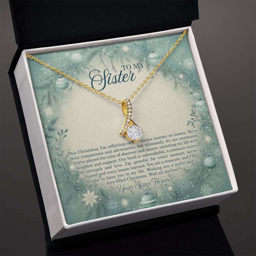 95320c Alluring Beauty Necklace, Gift to my Sister with Beautiful Message Card