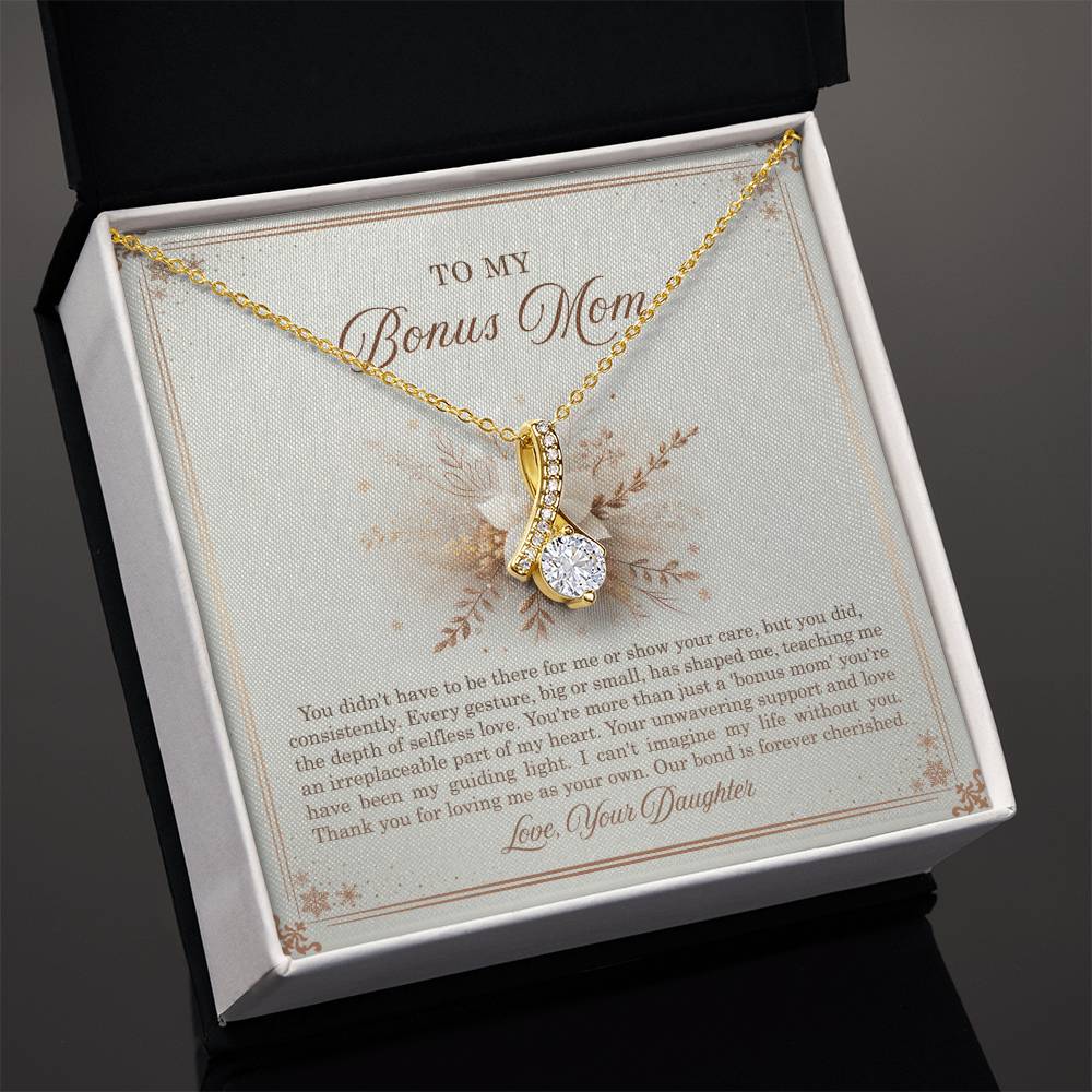 95318 a Alluring Beauty Necklace, Gift to my Stepmom with Beautiful Message Card