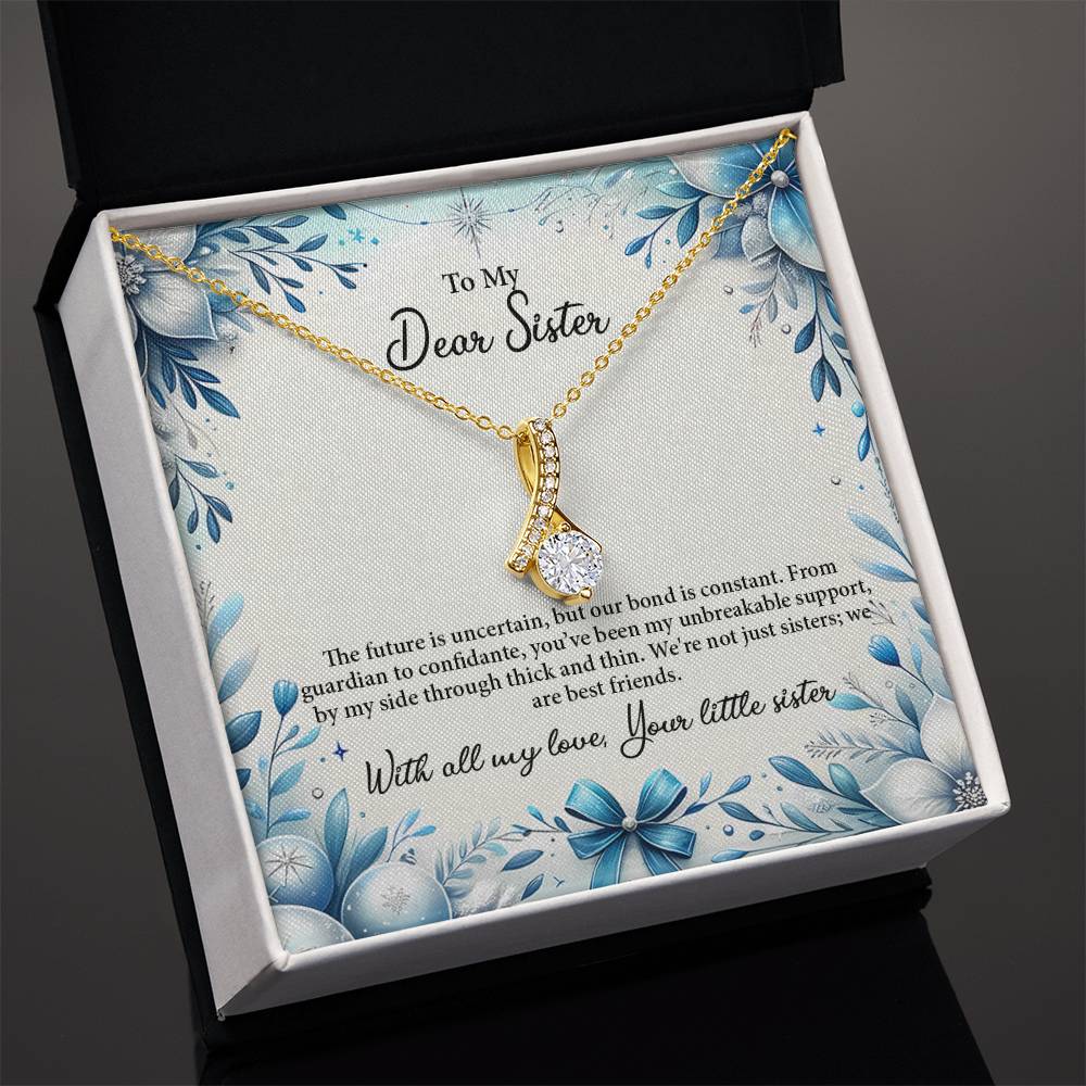 4050d Alluring Beauty Necklace, Gift to my Sister with Beautiful Message Card