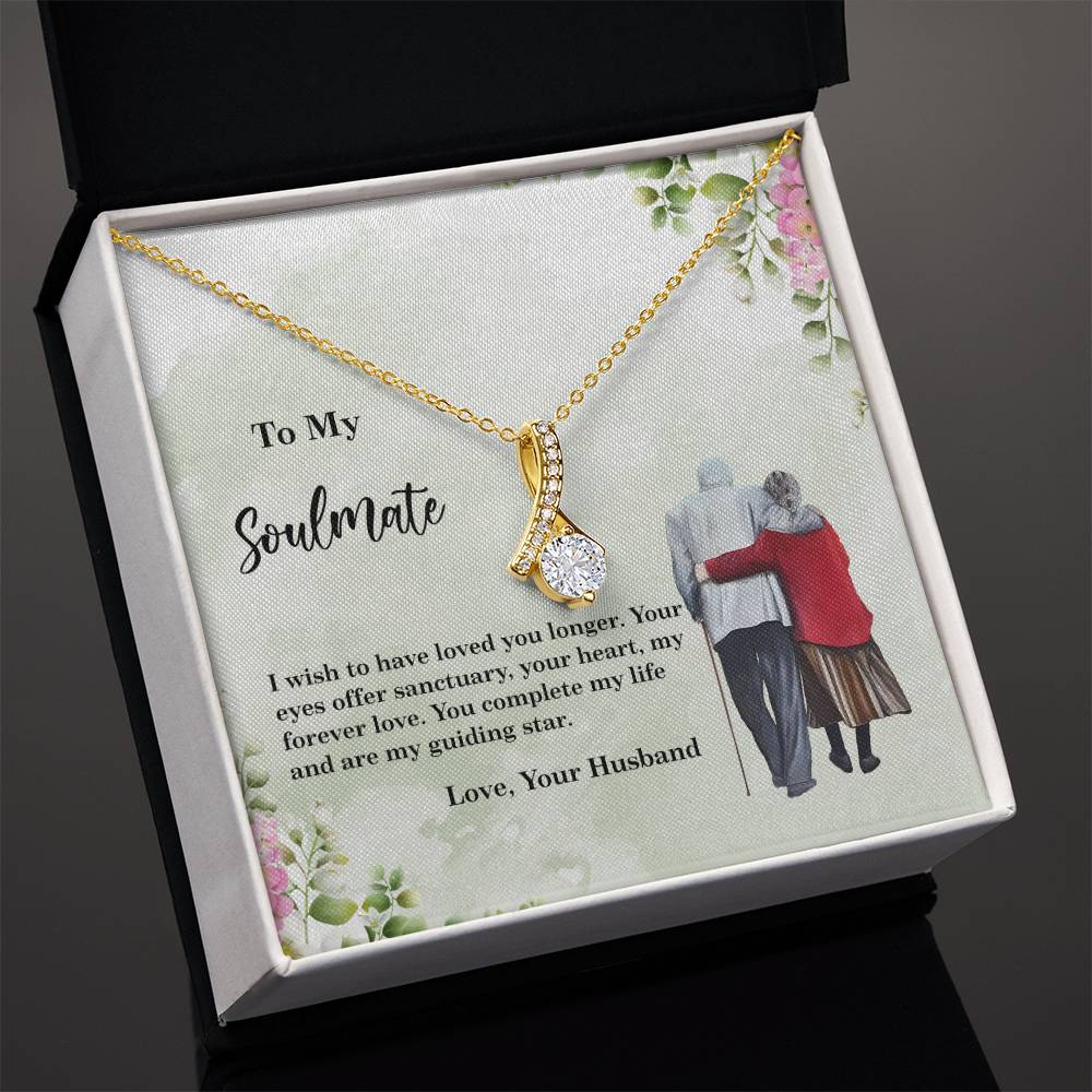 4028c Alluring Beauty Necklace, Gift to my Soulmate with Message Card