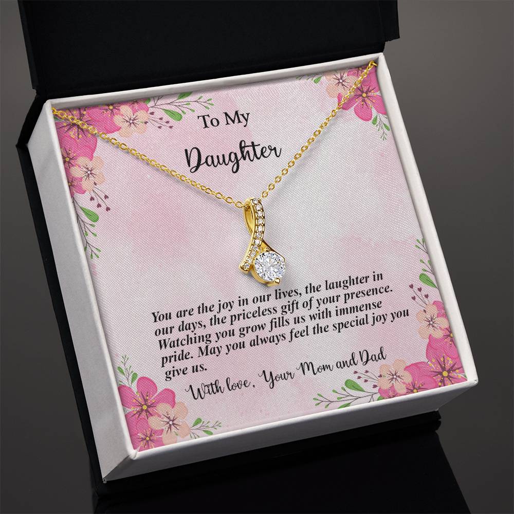 4035c Alluring Beauty Necklace, Gift to My Daughter with Beautiful Message Card