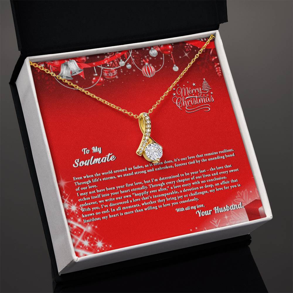 4007b Alluring Beauty Necklace, Gift to my Soulmate with Message Card