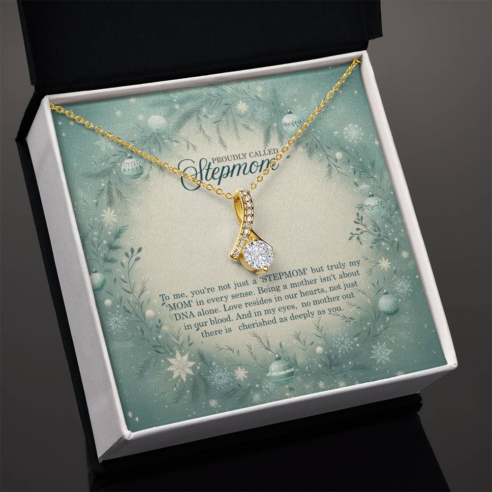 95320 b Alluring Beauty Necklace, Gift to my Stepmom with Beautiful Message Card