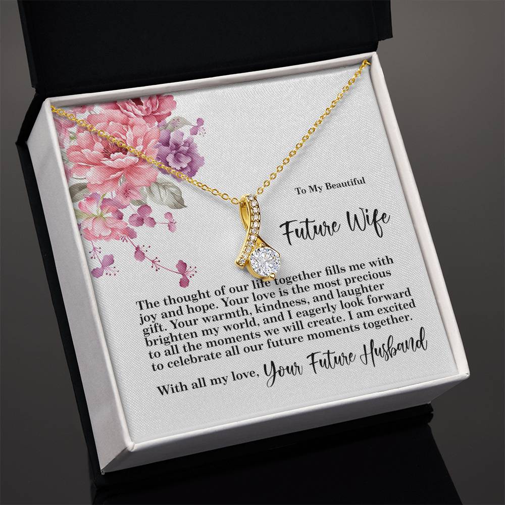 4027 Alluring Beauty Necklace, Gift to my Future Wife with Beautiful Message Card