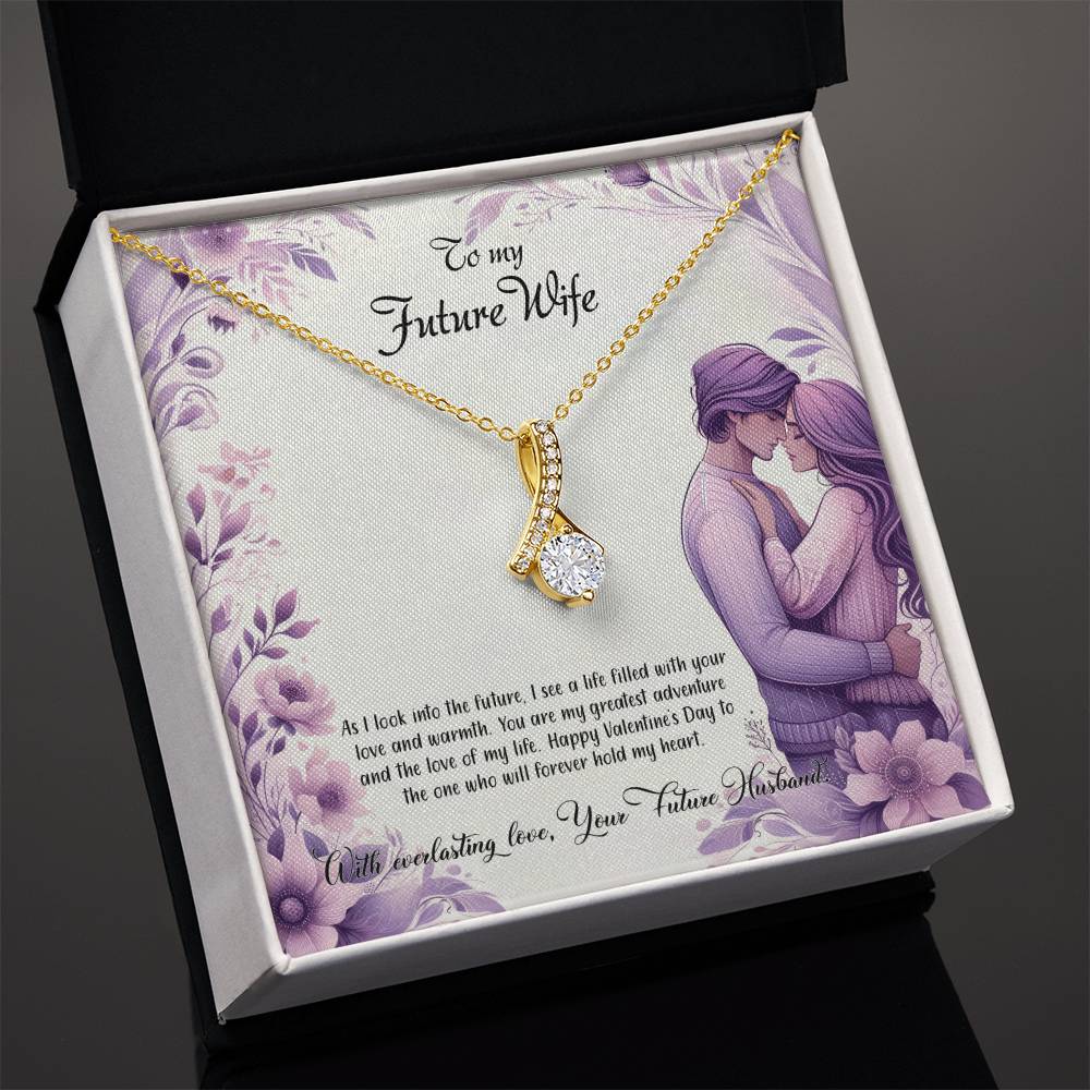 Valentine-st25d Alluring Beauty Necklace, Gift to my Future Wife with Beautiful Message Card