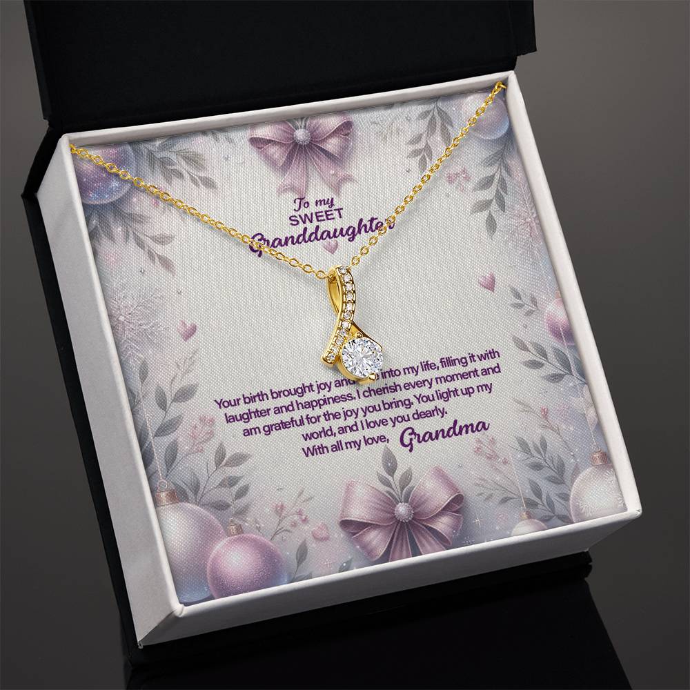 4053a Alluring Beauty Necklace, Gift to my Granddaughter with Beautiful Message Card