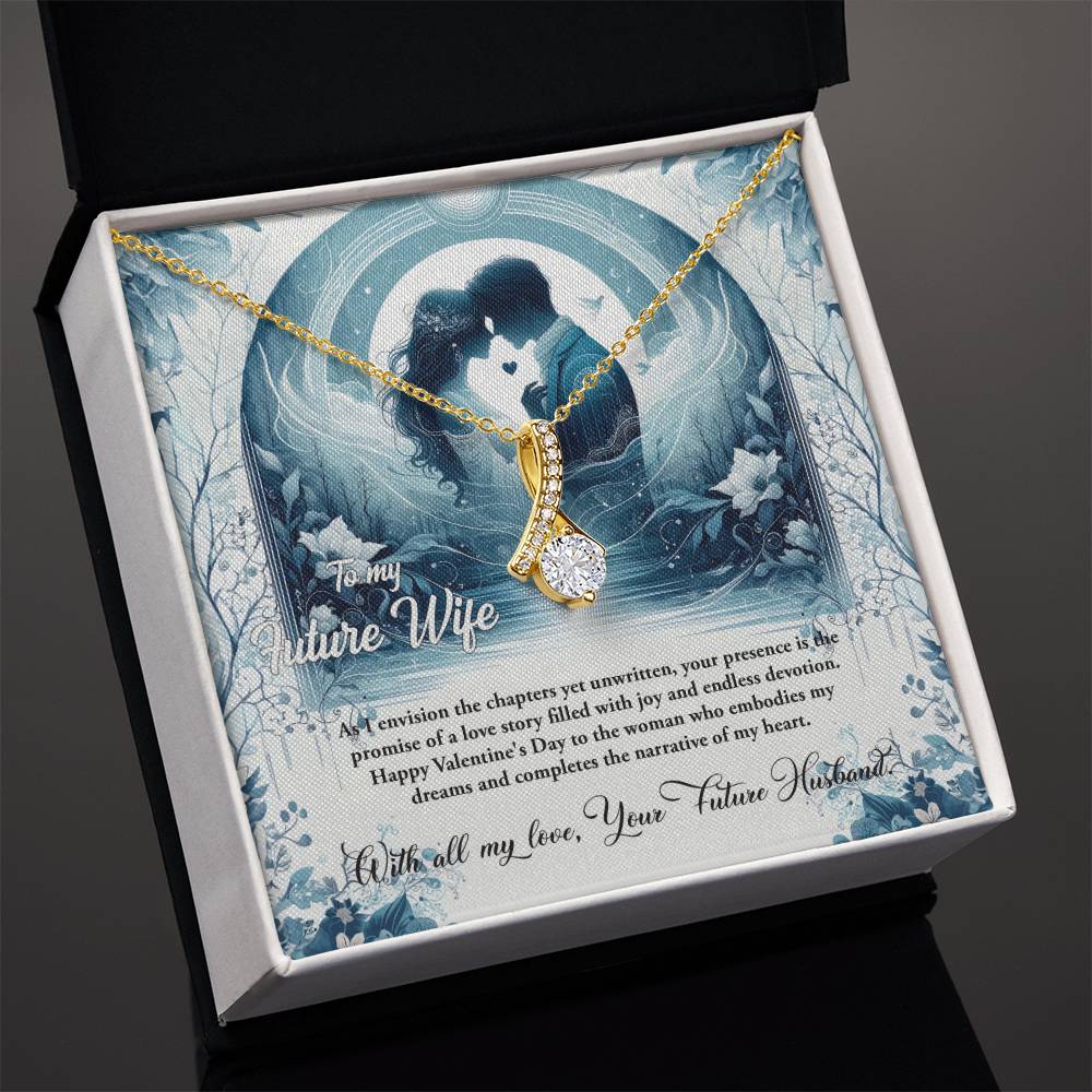 Valentine-st30d Alluring Beauty Necklace, Gift to my Future Wife with Beautiful Message Card