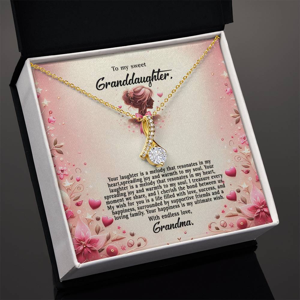 4058(b) Alluring Beauty Necklace, Gift to my Granddaughter with Beautiful Message Card