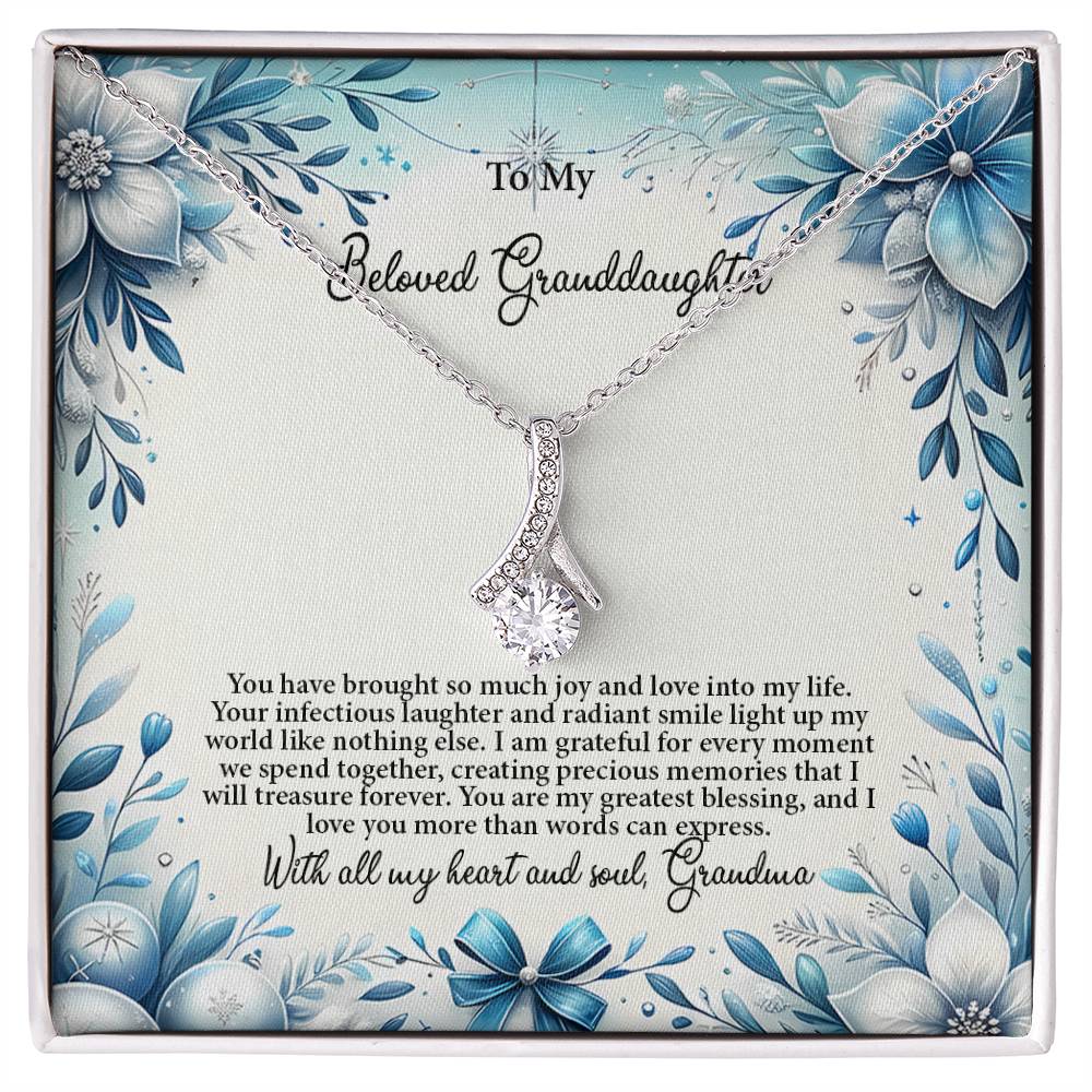 4050a Alluring Beauty Necklace, Gift to my Granddaughter with Beautiful Message Card