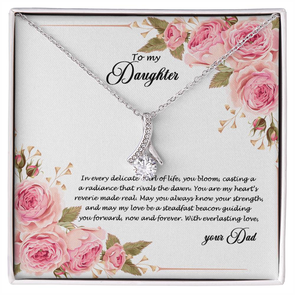 4034 (b) Alluring Beauty Necklace, Gift to My Daughter with Beautiful Message Card