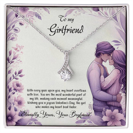 Valentine-st25c Alluring Beauty Necklace, Gift to my Girlfriend with Beautiful Message Card